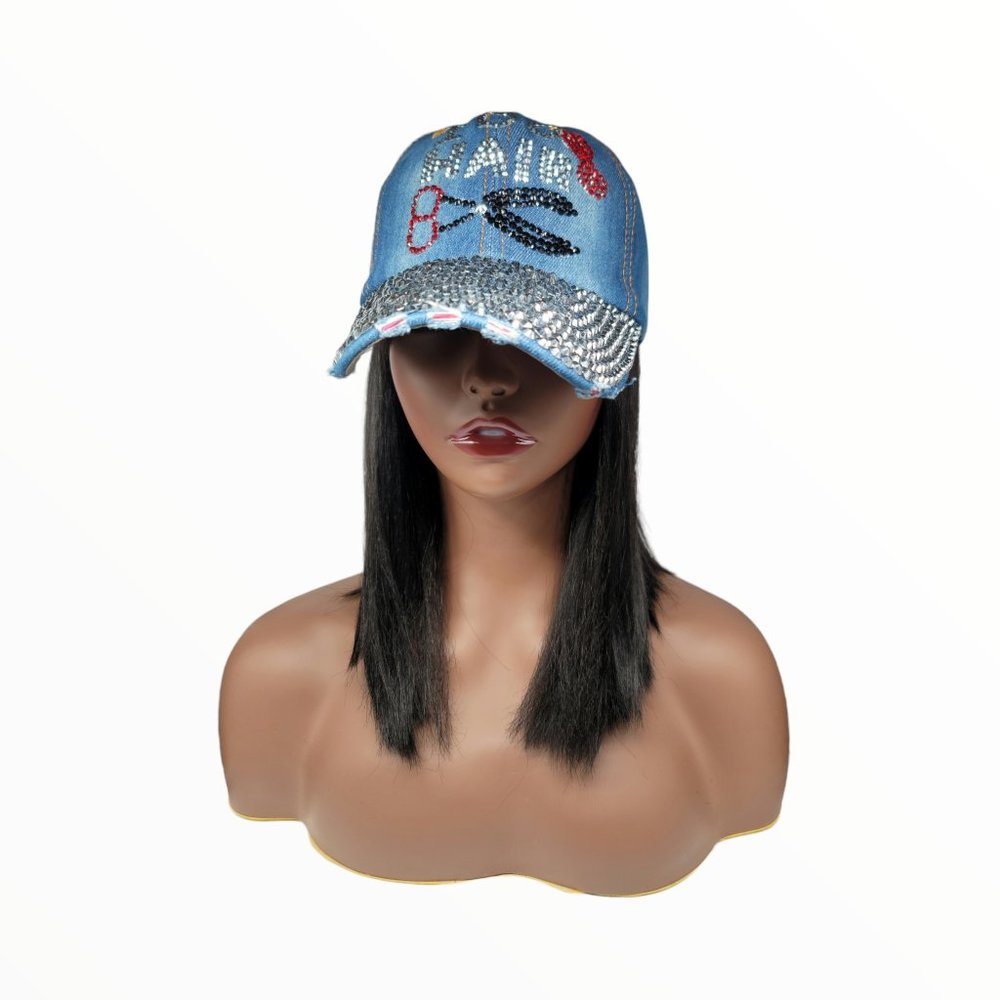 DENIM "I DO HAIR" CAP